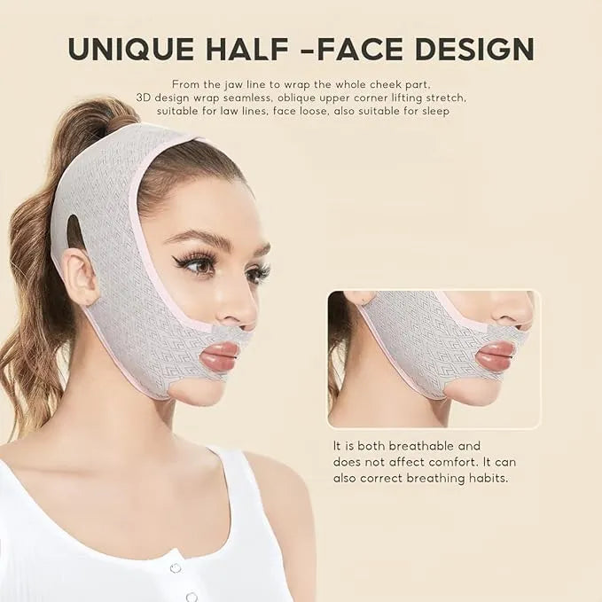 Skin Care Beauty face Mask Facial Shaper Belt Jawline Lifting Mask Skin Tightening Face Band Double Chin Reducer Face Lift Bandage V Line Slimming Beauty Sleep Mask