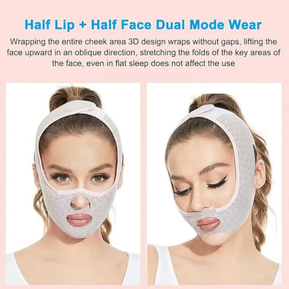 Skin Care Beauty face Mask Facial Shaper Belt Jawline Lifting Mask Skin Tightening Face Band Double Chin Reducer Face Lift Bandage V Line Slimming Beauty Sleep Mask