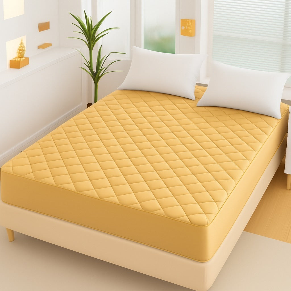 King Size Duvet Quilted Cotton Waterproof Mattress Protector Cover